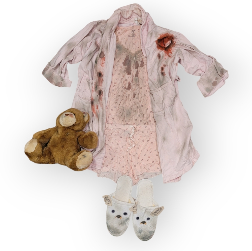 DIY Walking Dead inspired little girl zombie costume